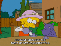 lisa simpson tea GIF