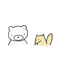 Fox Bear Sticker