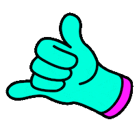 Hand Surf Sticker