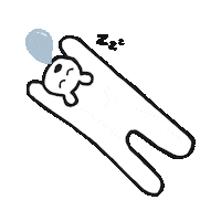 Tired Mood Sticker
