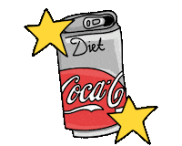 Hungry Diet Coke Sticker by Sam Leighton-Dore