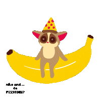 nikoand_official monkey 猿 bushbaby ニコアンド Sticker