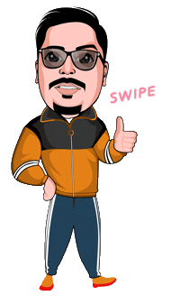 Swipe Up Sticker by Ajitabha Bose