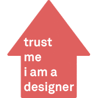 trust me design Sticker by Form&Seek