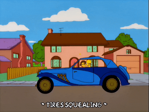 Driving Episode 4 GIF by The Simpsons