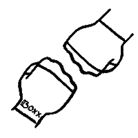 Good Vibes Fist Bump Sticker by BoxxLDN