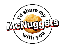 Best Friend Nuggets Sticker by McDonaldsUK