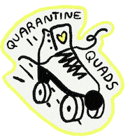 Quarantine Quad Sticker by Jaclyn