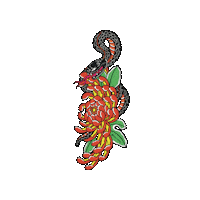 Flower Japan Sticker by TheTatuTribe