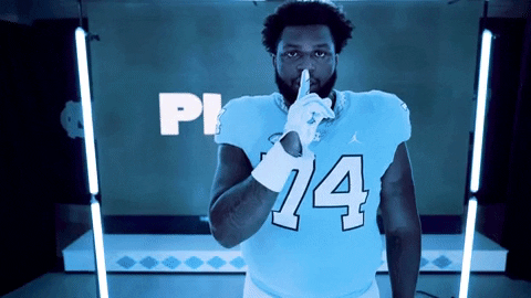 North Carolina Football GIF by UNC Tar Heels
