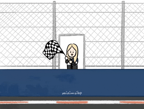 Chequered Flag Rose GIF