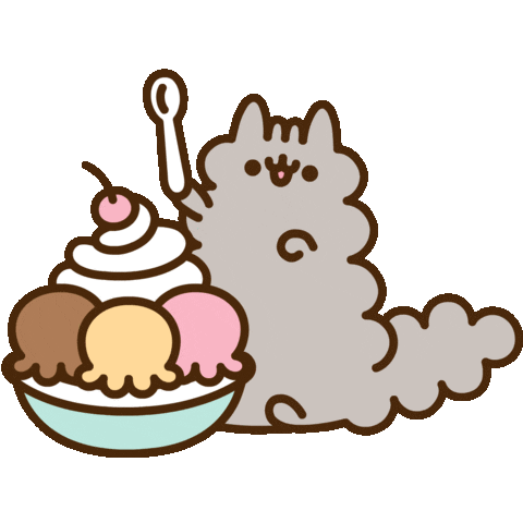 Shake Eating Sticker by Pusheen