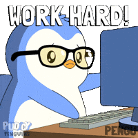 Work Hard Play Hard GIF by Pudgy Penguins