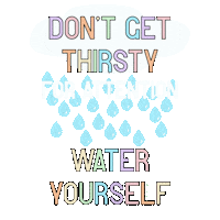 Love Yourself Water Sticker