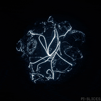 pislices loop 3d trippy blue GIF