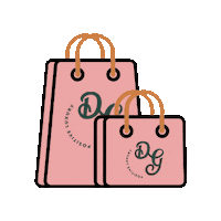 dogoodbeauty pink shop bags shop small Sticker