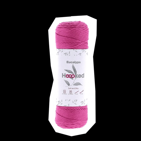 hoookedzpagetti pink soft yarn magenta GIF