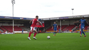 SalfordCityFC kick jake block kungfu GIF