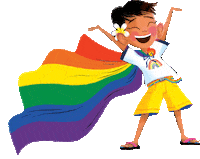 Proud Gay Pride Sticker by Little, Brown Young Readers