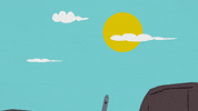 sun flying GIF by South Park 