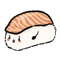 Excited Sushi Sticker