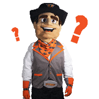 Confused Vaquero Sticker by The University of Texas Rio Grande Valley