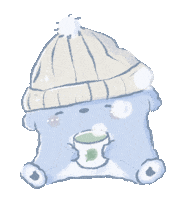 Stay Warm Green Tea Sticker