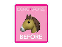 before and after pink Sticker by Iconic Bronze