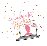 Laptop Celebrate Sticker by HEY CREATOR