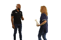 hagonederland friends lets go clean cleaning Sticker