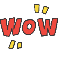 Illustration Wow Sticker by Winnie Gu 顾韵昀