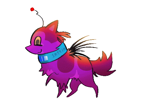 NIKADAKAVANA purple alien walk creature Sticker