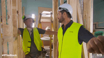 shake handshake GIF by theblock