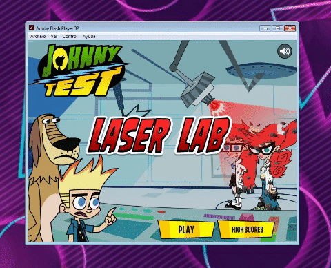 downloadhoy giphygifmaker descargar juegos johnny test laser lab GIF