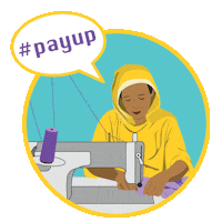 Ccc Pay Up Sticker by Clean Clothes Campaign