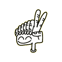 Mano Pace Sticker by Dan Flow Art