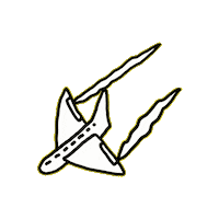 Airplane Aereoplano Sticker by Dan Flow Art