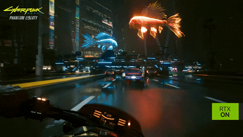 Motorcycle Cyberpunk GIF by NVIDIA GeForce
