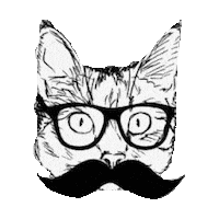 glasses mustache STICKER by imoji