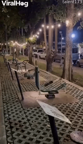 Exercise Equipment Appears To Move By Itself GIF by ViralHog