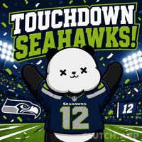 Scoring Seattle Seahawks GIF by Kanpai Pandas