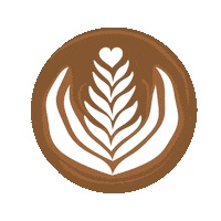Coffee Rosetta Sticker by pushandpour
