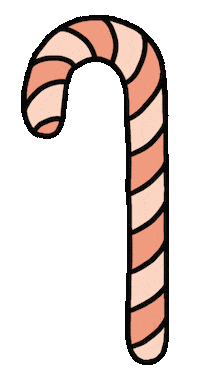 CarlaKamphuis christmas pink candycane apricot Sticker