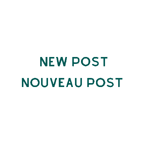 New Post Nouveau Post Sticker by Alexandria Moulding