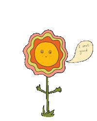 innerpeach rainbow retro face hugs Sticker