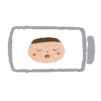 Sad Low Battery Sticker