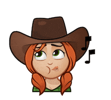 governorofpoker reactions emotions poker cowgirl Sticker