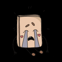 anastasiia_dziuba sad cry book read GIF