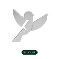 SXLVX_STUDIO 3d bird chrome Ulm Sticker