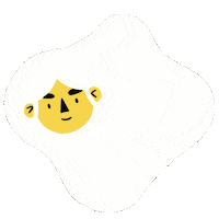 l_escro girl yellow egg girlpower Sticker